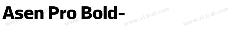 Asen Pro Bold字体转换